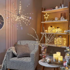 Gold Crystal Branch Christmas Lights - Set Of 3 (Battery Operated) -Energizer Sales Store 12939850 1074884308693430