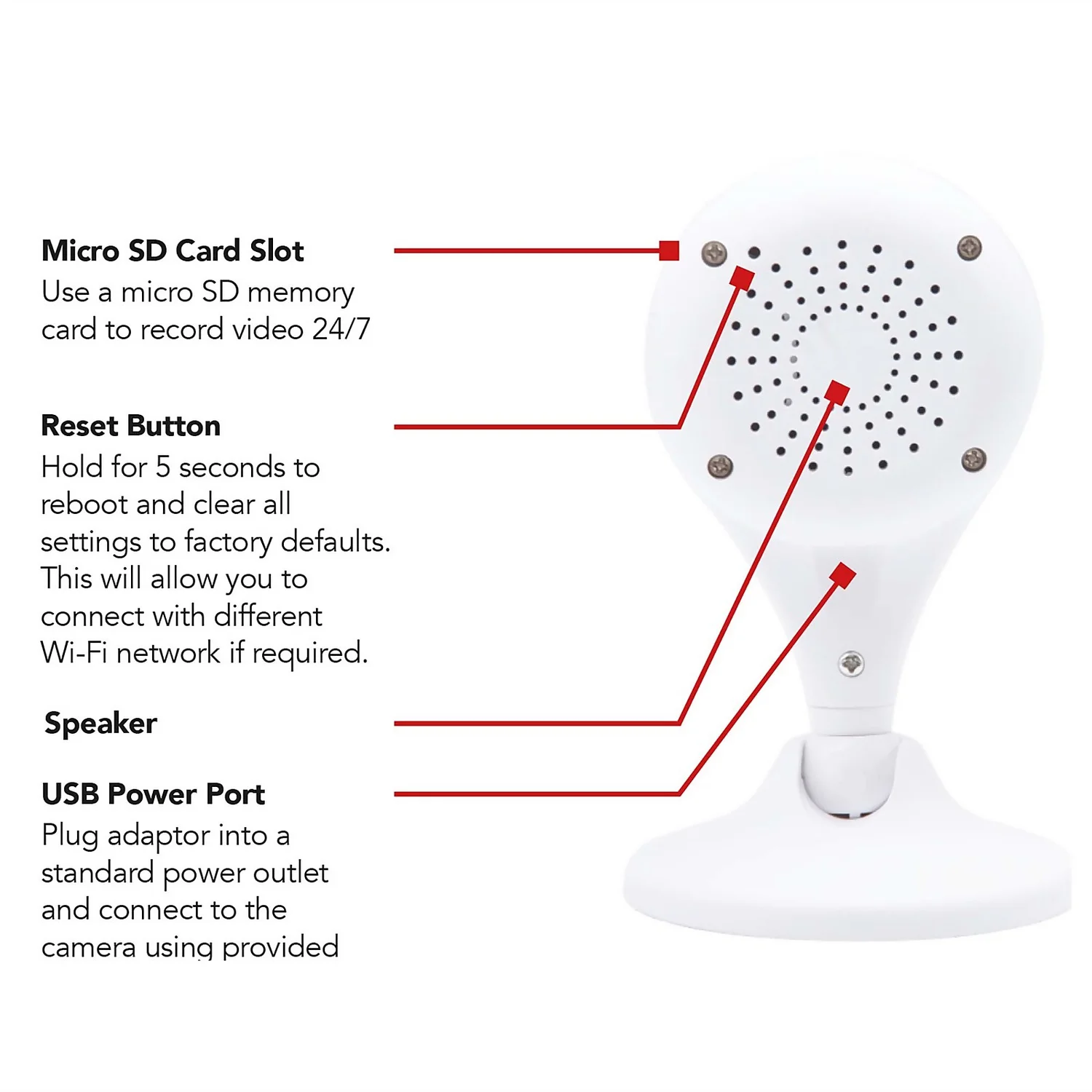 Arlec Orion Smart Indoor Security Camera With Grid Connect 6 Arlec Orion Smart Indoor Security Camera With Grid Connect - Image 4