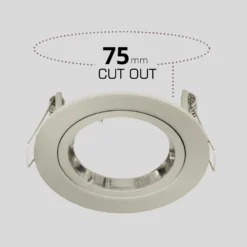 Gu10 Single Fixed Downlight - Brushed Nickel -Energizer Sales Store 13031813 1094860685029135