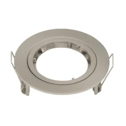Gu10 Single Fixed Downlight - Brushed Nickel