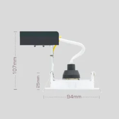 Single Adjustable Downlight - White Finish -Energizer Sales Store 13031814 9164860685008159