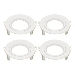 GU10 Fixed Downlight 4 Pack - White Finish