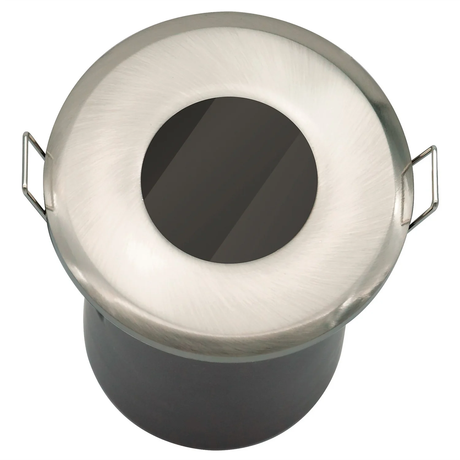 Fixed Fire Rated IP65 Single Downlight - Brushed Nickel 3 Fixed Fire Rated IP65 Single Downlight - Brushed Nickel