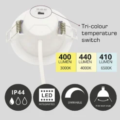 7W Dimmable Tri-Colour Pack Of 10 LED Downlights -Energizer Sales Store 13031824 9884860677025330