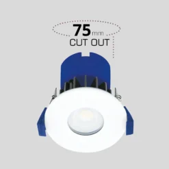 Fixed Fire Rated IP65 LED 5 Pack Downlights - White -Energizer Sales Store 13031827 1134861149571902