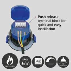 Fixed Fire Rated IP65 LED 5 Pack Downlight - Brushed Nickel 10 Fixed Fire Rated IP65 LED 5 Pack Downlight - Brushed Nickel -Energizer Sales Store 13031829 7564860676709940