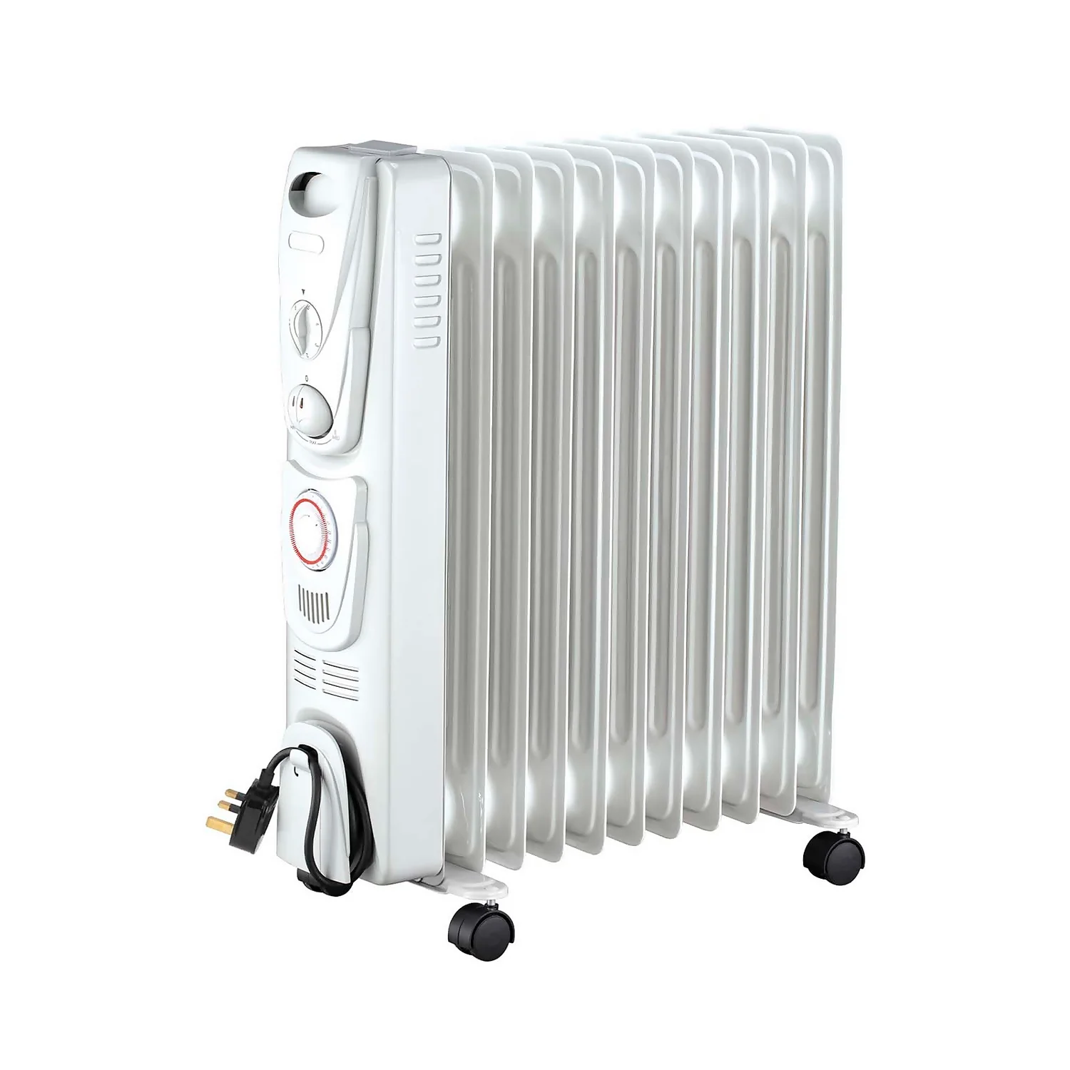 Arlec Electric Oil Filled Heater 11 Fin In White - 2500W 3 Arlec Electric Oil Filled Heater 11 Fin In White - 2500W