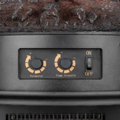 Ironhorse Elstow 1800W Freestanding Electric Stove With Realistic Log Flame Effect - Black -Energizer Sales Store 13107819 1674902408251067