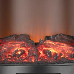 Ironhorse Elstow 1800W Freestanding Electric Stove With Realistic Log Flame Effect - Black -Energizer Sales Store 13107819 1774902408122328