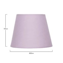 Clyde Mauve Taper Shade - 20cm -Energizer Sales Store 13139365 5704900551764313