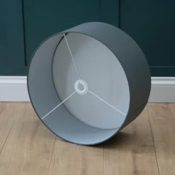Clyde Charcoal Drum Shade With Diffuser - 45cm -Energizer Sales Store 13139382 1384944147993570