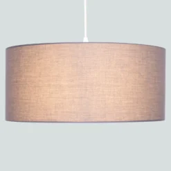 Clyde Charcoal Drum Shade With Diffuser - 45cm -Energizer Sales Store 13139382 1464900551312186