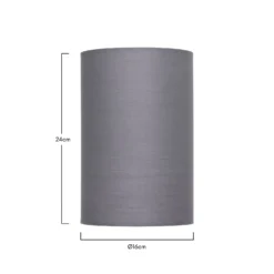 Clyde Charcoal Cylinder Shade - 16cm -Energizer Sales Store 13139383 1134900551102159