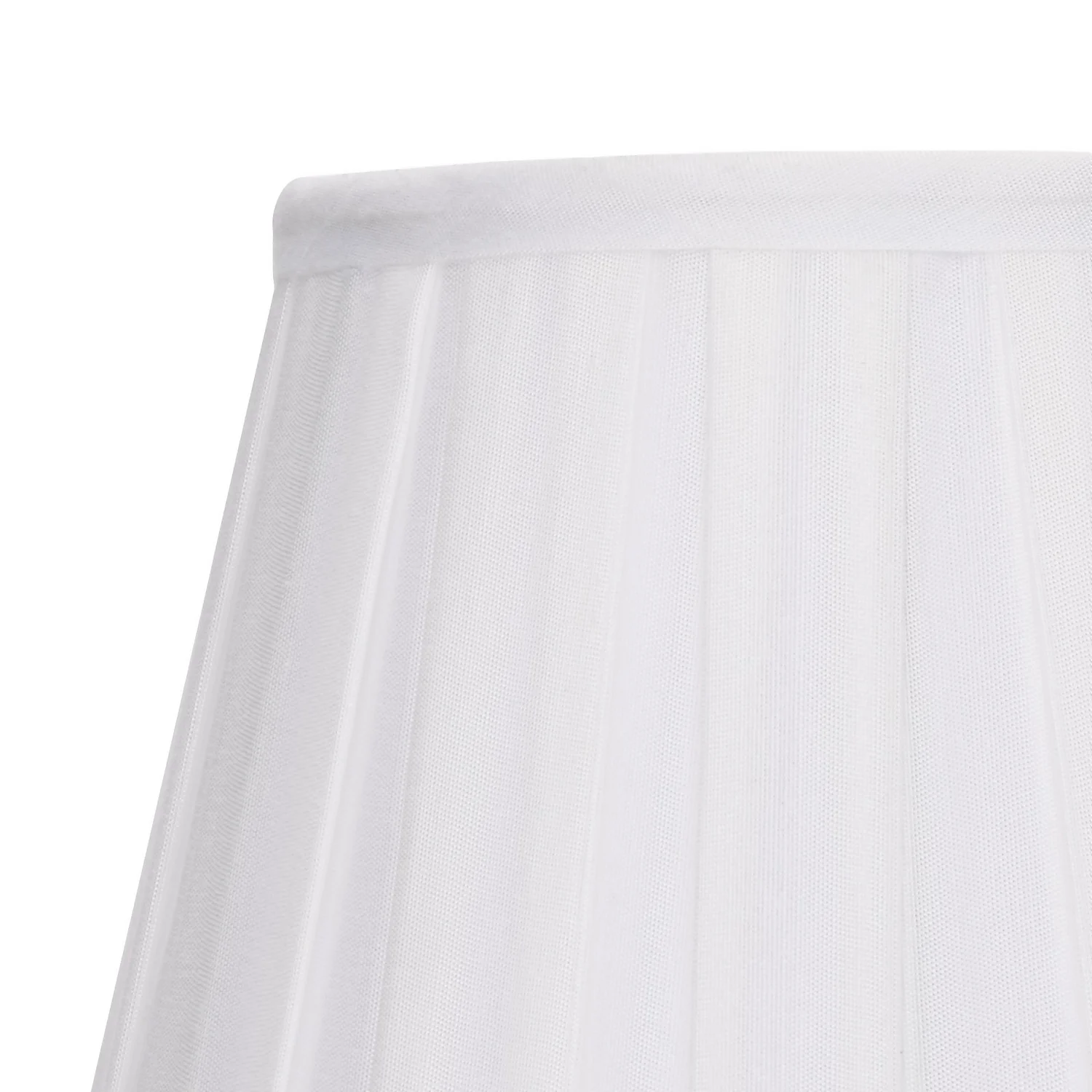 Raye White Pleated Taper Silk Shade - 20cm 6 Raye White Pleated Taper Silk Shade - 20cm - Image 4