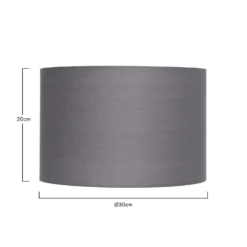 Clyde Charcoal Drum Shade - 30cm -Energizer Sales Store 13139390 1654900551832761