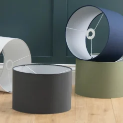 Clyde Charcoal Drum Shade - 30cm -Energizer Sales Store 13139390 2304944147978684