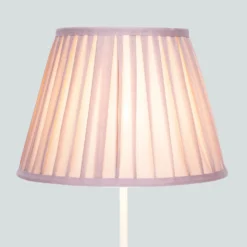 Raye Fig Pleated Taper Silk Shade - 30cm -Energizer Sales Store 13139391 2084900556728089