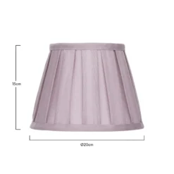 Raye Fig Pleated Taper Silk Shade - 20cm -Energizer Sales Store 13139393 1544900556067954
