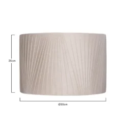 Raye Champagne Drum Pleated Silk Shade - 30cm -Energizer Sales Store 13139396 1594900555354710