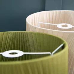 Raye Olive Drum Pleated Silk Shade - 30cm -Energizer Sales Store 13139397 7524944148160835