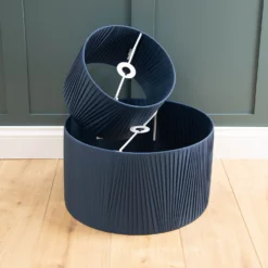 Raye Peacock Drum Pleated Silk Shade - 30cm -Energizer Sales Store 13139399 1504944148156695