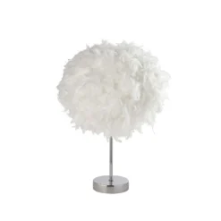 Hattie Feather Table Lamp - White -Energizer Sales Store 13157965 1074911166868874