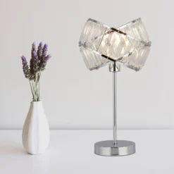 Dita 2 Band Chrome Table Lamp -Energizer Sales Store 13157966 5564936869583803