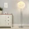 Hattie Feather Floor Lamp - White -Energizer Sales Store 13157970 1145042040669759