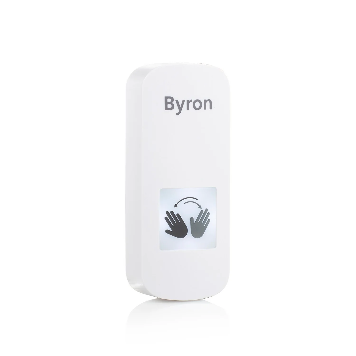 None Byron Touch-Free Push Button Doorbell With Wave Sensor - White 3 None Byron Touch-Free Push Button Doorbell With Wave Sensor - White