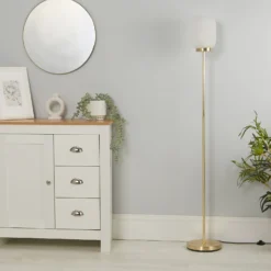 Pearl Frosted Floor Lamp - White -Energizer Sales Store 13177660 6185042042644854