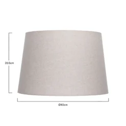 Finn Taper Natural Linen Shade - 40cm 12 Finn Taper Natural Linen Shade - 40cm -Energizer Sales Store 13191232 1184900555123194