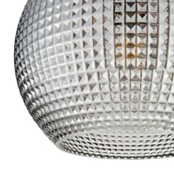 Safi Glass Flush Pendant - Chrome Smoke -Energizer Sales Store 13208300 1364896913050126