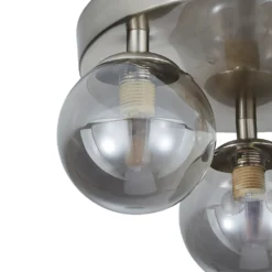 Orb 3 Light Flush Pendant - Nickel Smoke -Energizer Sales Store 13208301 1774896913823073