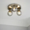 Orb 3 Light Flush Pendant - Nickel Smoke -Energizer Sales Store 13208301 1784896913741920