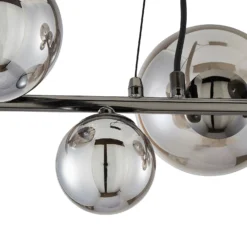 Orb II 7 Light Diner Pendant - Black Chrome Smoke -Energizer Sales Store 13208306 1314896913040214