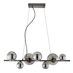 Orb II 7 Light Diner Pendant - Black Chrome Smoke -Energizer Sales Store 13208306 1844896912986790