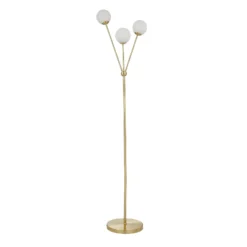 Orb 3 Light Floor Lamp - Brass & Opal 10 Orb 3 Light Floor Lamp - Brass & Opal -Energizer Sales Store 13208308 5914896912993144