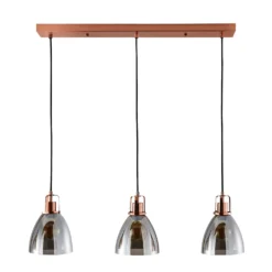 Decan 3 Light Diner Pendant - Smoke & Copper 9 Decan 3 Light Diner Pendant - Smoke & Copper -Energizer Sales Store 13208313 8374896913229703