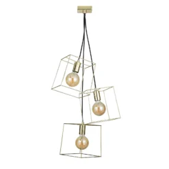 Edge 3 Light Cluster Pendant - Polished Brass -Energizer Sales Store 13208317 1164896913210392
