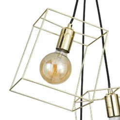 Edge 3 Light Cluster Pendant - Polished Brass -Energizer Sales Store 13208317 1774896913248390