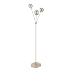 Orb 3 Light Floor Lamp - Nickel Smoke -Energizer Sales Store 13208323 7914896913520220