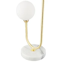 House Beautiful Delta Marble Table Lamp - Brass & Opal -Energizer Sales Store 13208324 2024927260625350
