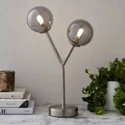 Orb 2 Light Table Lamp - Nickel Smoke