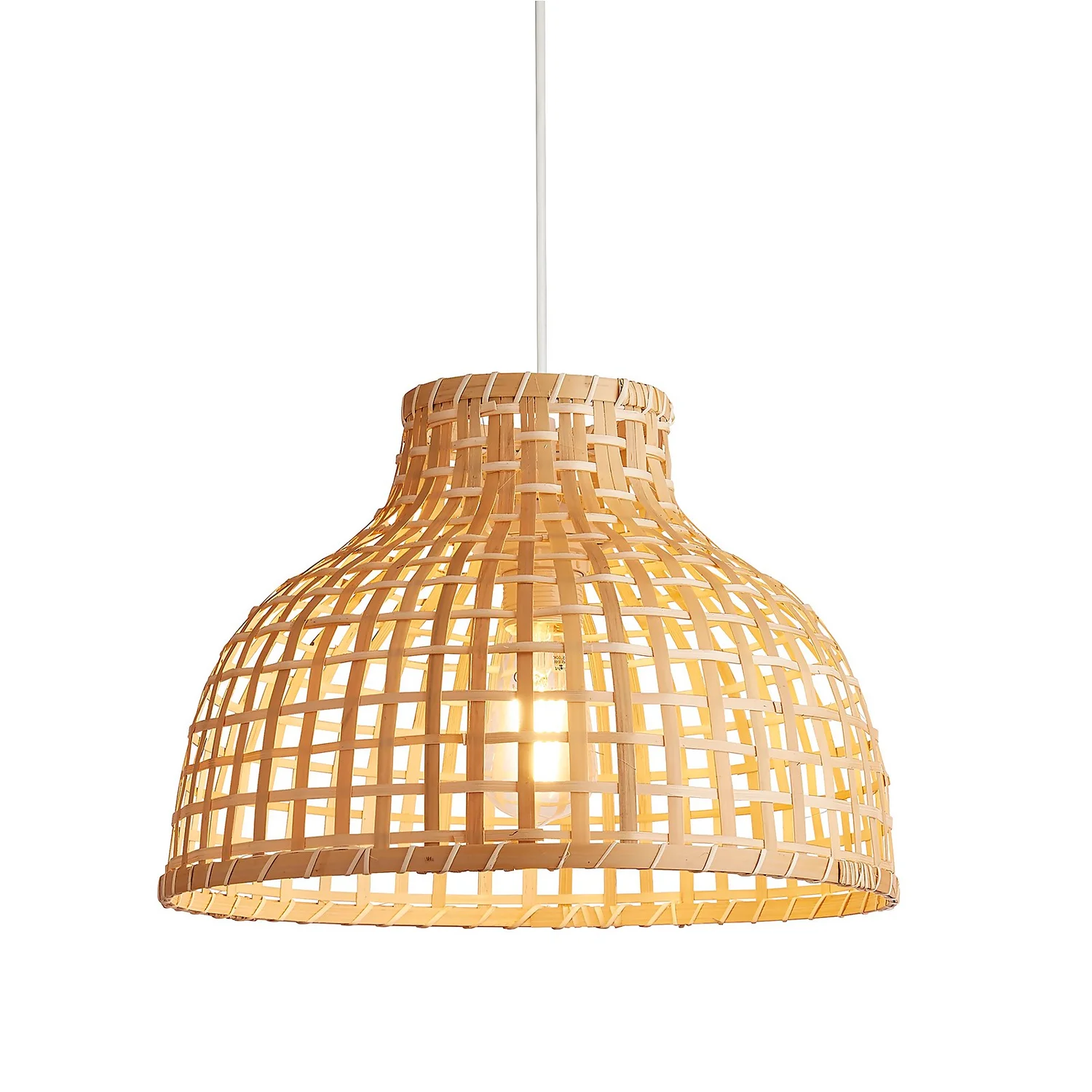Belle Bamboo Woven Light Shade - Medium 4 Belle Bamboo Woven Light Shade - Medium - Image 2