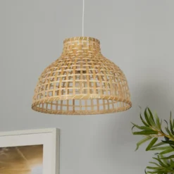 Belle Bamboo Woven Light Shade - Medium 10 Belle Bamboo Woven Light Shade - Medium -Energizer Sales Store 13222273 4595042044270410