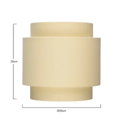 Finn Tier Drum Lemon Linen Shade - 25cm -Energizer Sales Store 13222470 1764901095783746