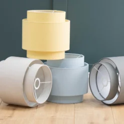 Finn Tier Drum Lemon Linen Shade - 25cm -Energizer Sales Store 13222470 4994944148444968