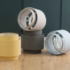 Finn Tier Drum Flint Linen Shade - 25cm -Energizer Sales Store 13222475 1434944148396032