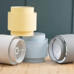 Finn Tier Drum Flint Linen Shade - 25cm -Energizer Sales Store 13222475 6204944148349880