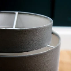 Finn Tier Drum Flint Linen Shade - 25cm -Energizer Sales Store 13222475 6744944148293186